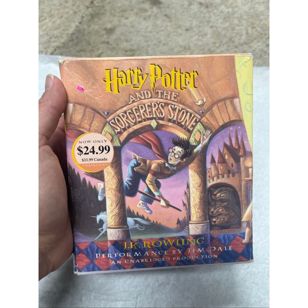 Harry Potter Audiobook CD/DVD Lot Jim Dale – Sorcerer’s Stone + Half Blood Princ - Picture 4 of 4